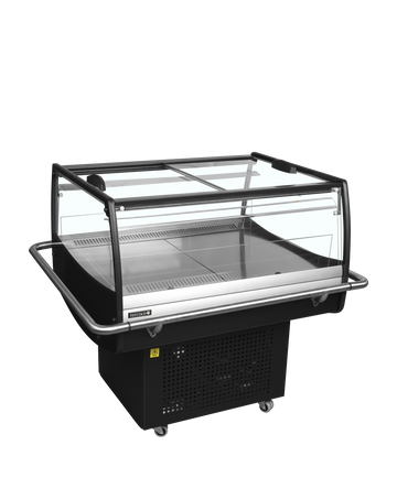 Racitor rotativ expunere negru PDC90SL-2, 105 l Tefcold – racitor rotativ pentru expunere produse impulsive in magazine si benzinarii
