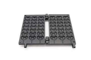 Placa de schimb pentru aparat de copt vafe, 3 acadele inimioare cu emoticoane Compatibil cu Aparat de copt