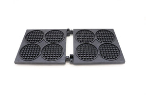 Placa de schimb pentru aparat de copt vafe, 4 mini rondele, Compatibil cu Aparat de copt