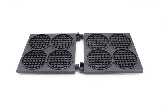 Placa de schimb pentru aparat de copt vafe, 4 mini rondele, Compatibil cu Aparat de copt