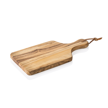 Platou de servire cu maner PURE OLIVE, 24 x 11 cm, lemn de maslin Lemn de maslin extrem de