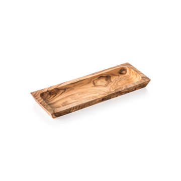 Platou de servire PURE OLIVE, 26 x 10 cm, lemn de maslin Prevazut cu o curea de