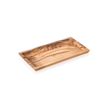 Platou pentru servire PURE OLIVE, 35 x 18 cm, din lemn de maslin Prevazut cu o curea de