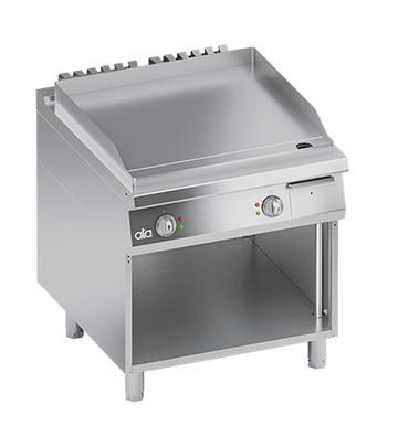 Plita fry top electrica neted, cu baza deschisa, 13 kW
