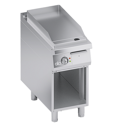 Plita fry top electrica neted, cu baza deschisa, 6.50 kW