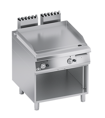 Plita fry top neted, cu baza deschisa, 12 kW