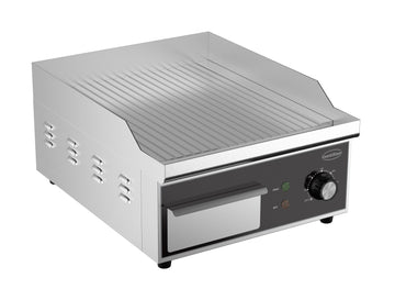 Plita fry top striata, 2 kW alimentare 230 V Ideala atat pentru uz casnic