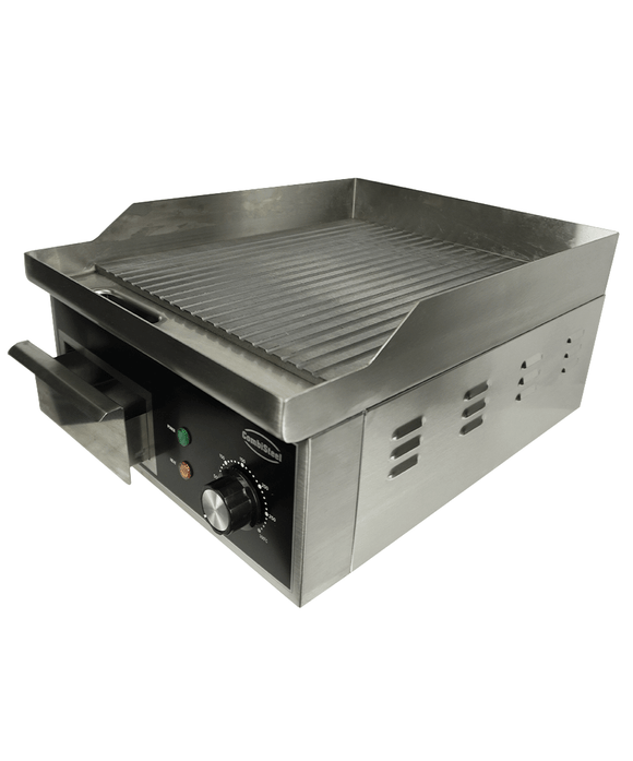 Plita fry top striata, 2 kW alimentare 230 V Ideala atat pentru uz casnic
