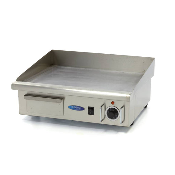 Plita fry top, electric, neted, 55cm, plita otel, 230V, 3KW