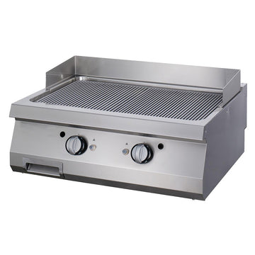 Plita fry top electric, neted, 90cm, plita cromata, 380V, 12kW