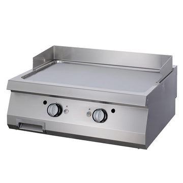 Plita fry top gaz, neted, 90cm, plita cromata, 18kW