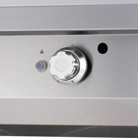 Plita fry top gaz, netedstriat, 70cm, plita otel, 14kW