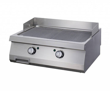 Plita fry top gaz, striat, 70cm, plita otel, 14kW