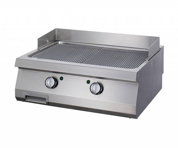Plita fry top gaz, striat, 70cm, plita otel, 14kW