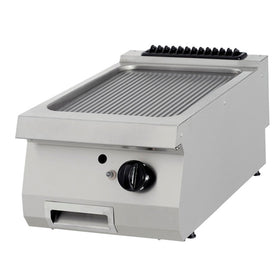 Plita fry top gaz, striat, 90cm, plita otel, 9kW Aceasta plita pe gaz premium