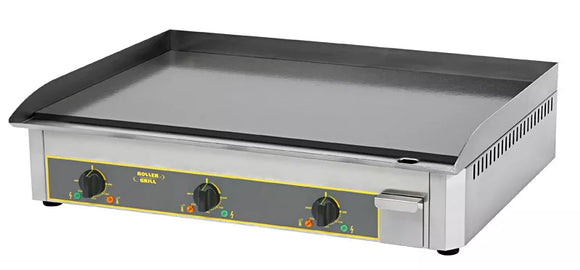 Plita fry top electrica cu suprafata din otel emailat - 3 zone de gatit, 9 kw, 900x400mm Plita fry top electrica cu
