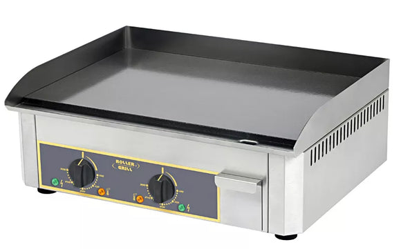 Plita fry top electrica cu suprafata din otel emailat - model cu 2 zone de gatit si putere de 6 kw