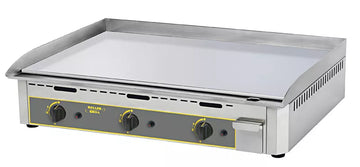 Plita fry top pe gaz cu placa din otel cromat - 3 zone de gatit - 9,6 kW - suprafata 900x400mm Plita fry top pe gaz
