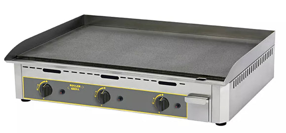 Plita fry top pe gaz cu placa din otel decarburizat - model cu 3 zone de gatit si putere de 9,6 kw