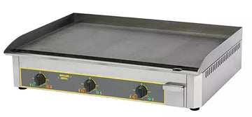 Plita fry top cu Placa din Otel Decarburizat - 3 Zone de Gatit - 9kW - 900x400mm Plita fry top cu Placa