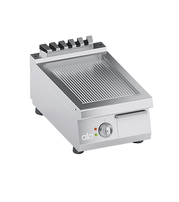 Plita fry-top electrica, striat, zona de coacere din inox - PERFORMANCE LINE, 5 kW