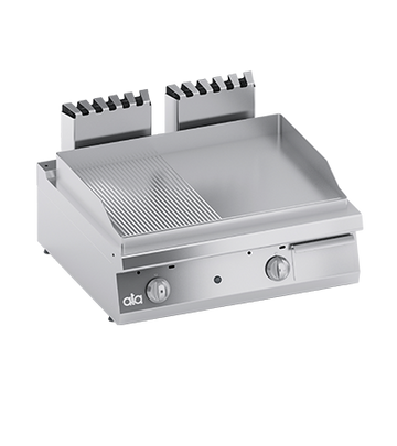 Plita fry-top pe gaz 12 neteda 12 striata, model de banc, aprindere electronica
