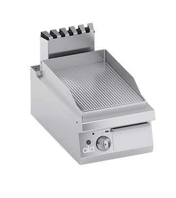 Plita fry-top pe gaz, striat, aprindere electronica