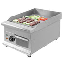 Plita fry-top electrica, suprafata neteda cromata, 2 kW, 35x52xh32 cm, 230V, 2 kW