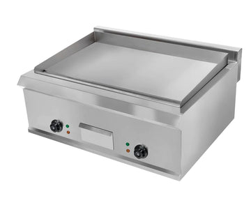 Plita fry-top electrica, suprafata neteda cromata, 230V, 2x3 kW
