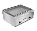 Plita fry-top electrica, suprafata neteda cromata, 230V, 2x3 kW
