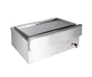 Plita fry-top electrica, suprafata neteda cromata, 230V, 2x3 kW