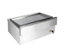 Plita fry-top electrica, suprafata neteda striata cromata, 230V, 2x3 kW