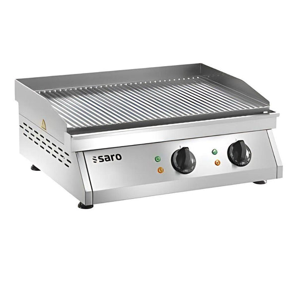 Plita fry-top electrica striata, 380 V, 6kW Material inox Placă de prăjire