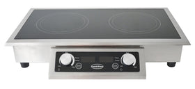 Plita inductie incorporabila cu 2 zone de gatit, carcasa inox, 2x3.5 kW, 400V