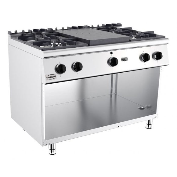 Plita unica aragaz 4 arzatoare, 32.50 kW Latime mm 1200 Adancime mm
