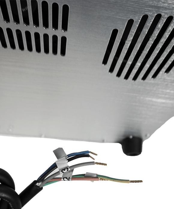 Plita inductie incorporabila cu 2 zone de gatit, carcasa inox, 2x3.5 kW, 400V