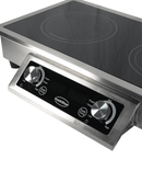 Plita inductie incorporabila cu 2 zone de gatit, carcasa inox, 2x3.5 kW, 400V-3