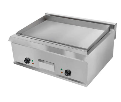 Plita fry-top electrica, suprafata neteda cromata, 230V, 2x3 kW