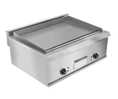 Plita fry-top electrica, suprafata neteda cromata, 230V, 2x3 kW - 0