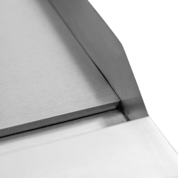 Plita fry-top electrica, suprafata neteda cromata, 230V, 3 kW