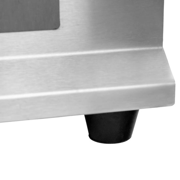 Plita fry-top electrica, suprafata neteda cromata, 230V, 3 kW