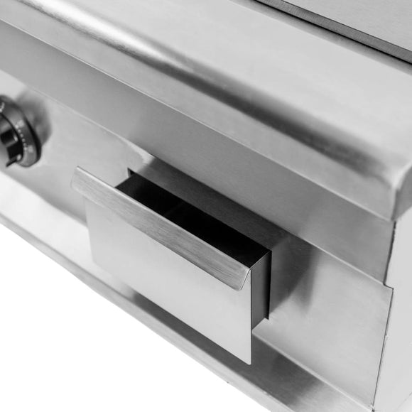 Plita fry-top electrica, suprafata neteda cromata, 230V, 3 kW