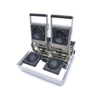 Presa dubla burger OZN, Ø10cm, max. 300C, 1,2 kW Cu acest aparat pentru panini