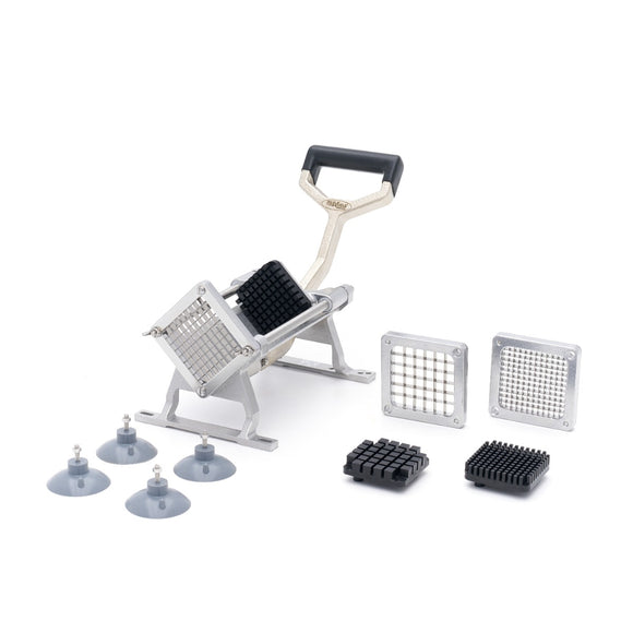 Presa pentru feliat cartofi, aluminiu, orizontal, 3 lama de taiere Taie cartofi pai morcovi si
