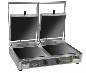 Presa grill dublu cu suprafata vitroceramica - model 2x3kw Presa grill dublu cu suprafata