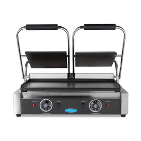 Presa panini grill dubla, 2x22 cm, plite netede, 1,8 kW Pe placile de coacere din