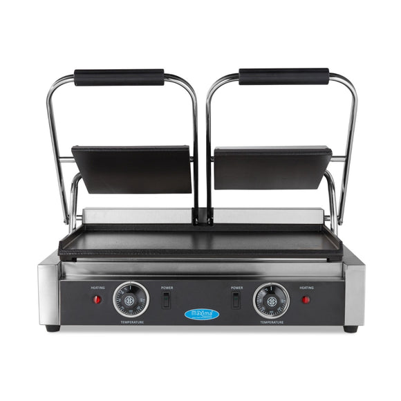 Presa panini grill dubla, 2x22 cm, plite netede, 1,8 kW Pe placile de coacere din