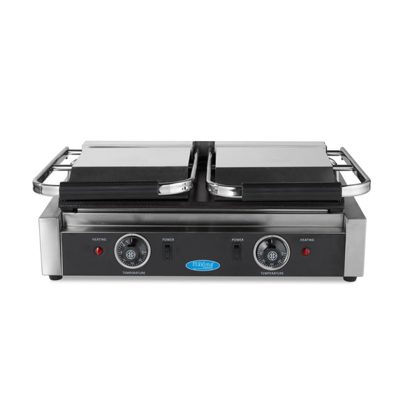Presa panini grill dubla, 2x22 cm, plite netede, 1,8 kW Pe placile de coacere din
