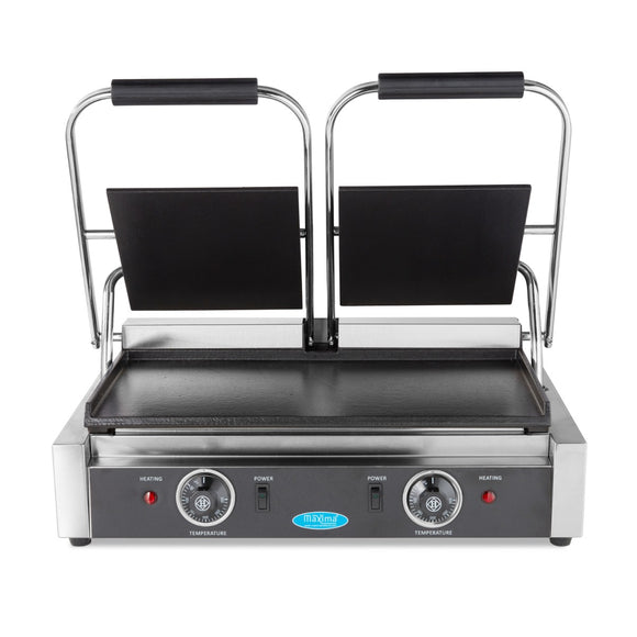 Presa panini grill dubla, 2x22 cm, plite netede, 1,8 kW Pe placile de coacere din