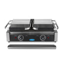 Presa panini grill dubla, 2x22 cm, plite striate, 1,8 kW